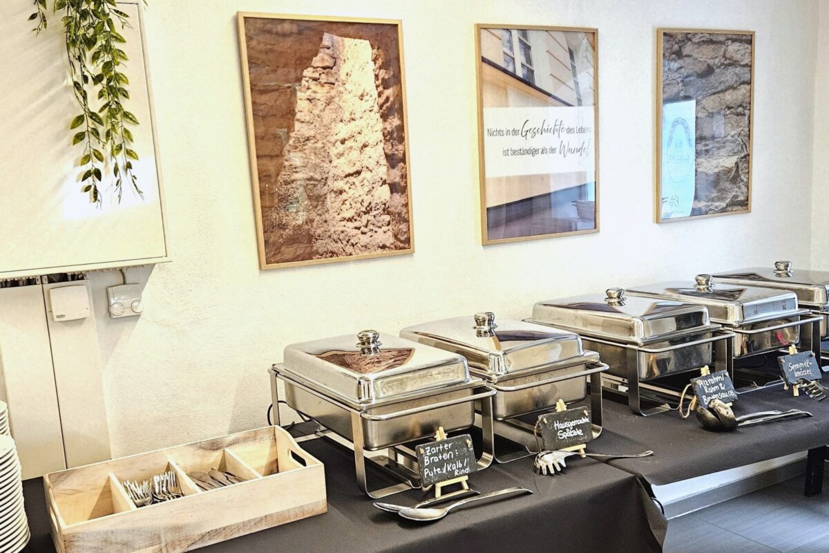 Buffet Fachwerkstube Hochzeitsfeier